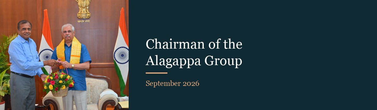 Chairman of the Alagappa Group, September 2026
